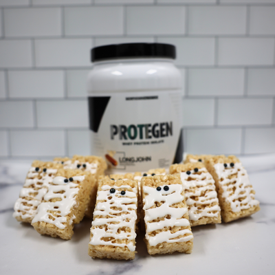Spooky Protein Rice Crispie Treats Recipe